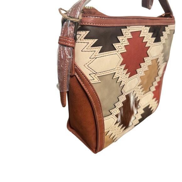 NWT! Catchfly Studio Aztec‎ Crossbody Bucket Bag Southwestern Style Purse - Picture 3 of 9